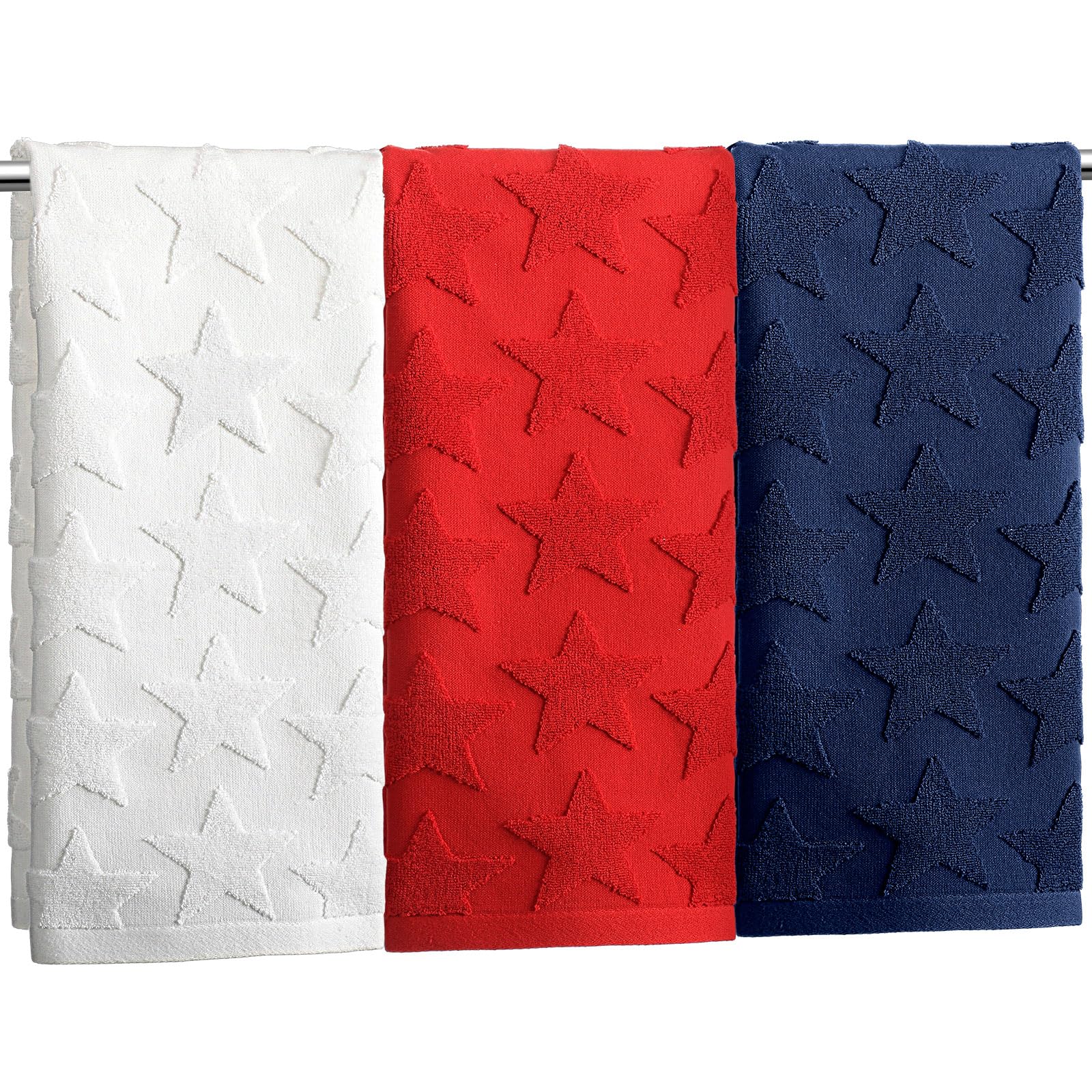 View 1 of [Missing Red Towel] Remagr Patriotic Hand Towels Set (3 Pcs)
