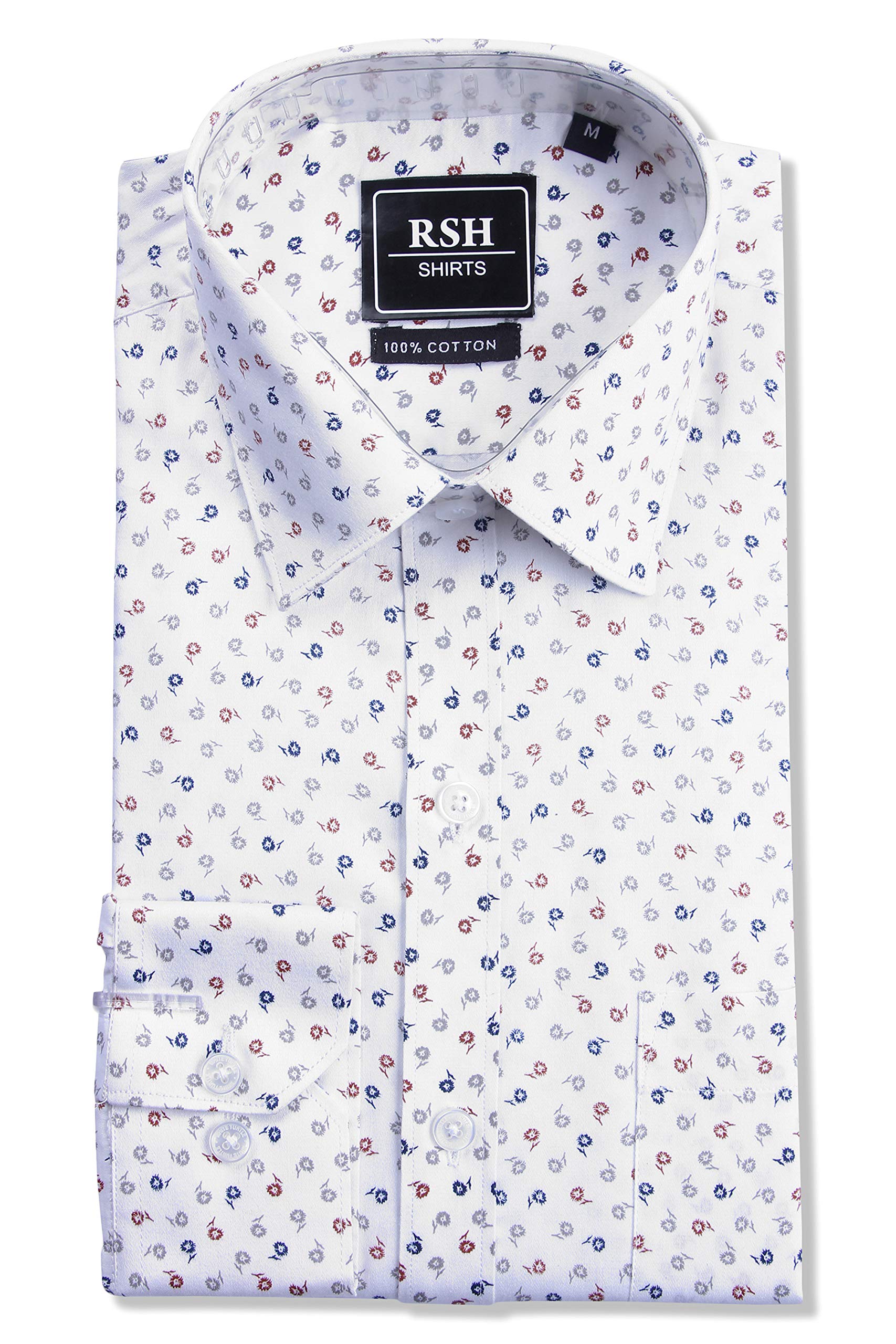 RSH Men's Regular Fit Casual Print Shirts
