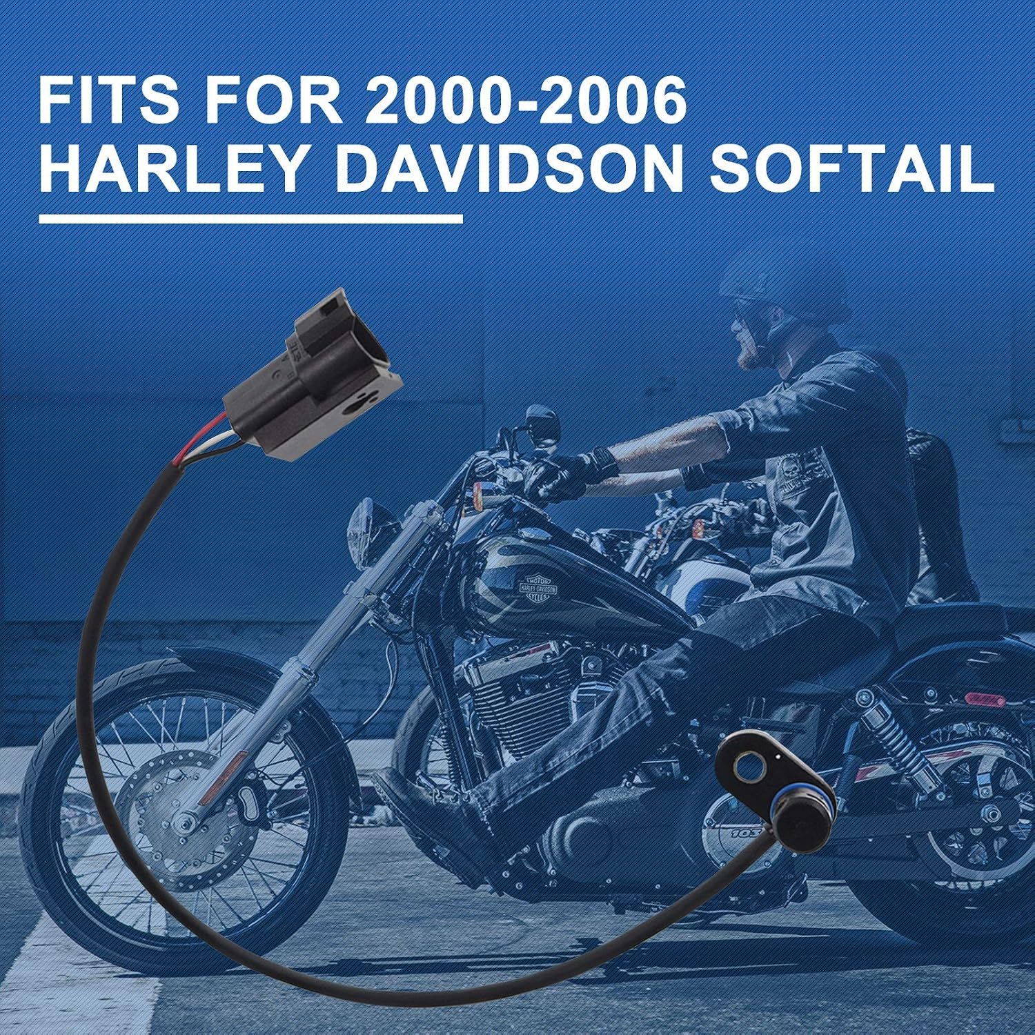 Motorcycle Speed Sensor 74430-00D Fits for 2000-2006 Harley Davidson Softail