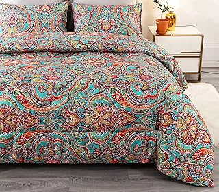 Qucover Quilted Bedspreads Double Size Bedding Set 200x230CM