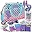 Play Purse for Little Girls and Toddlers - Mermaid Purse Toys for Kids Pretend Play Accessories: Phone, Wallet, Credit Cards, Keys, Pretend Makeup Mermaid Gift for Girl Age 3 4 5 6 7 8 Years and Up