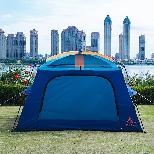Miniatura 7 de KTT Extra Large Tent 6-10-12-14 Person(Style-B),Family Cabin Tents,2 Rooms,3 Doors and 3 Windows with Mesh,Straight Wall,Waterproof,Double Layer,Big