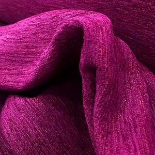 Tela para tapizar por Metros. 1 Metro de Tela para tapizar sillas, Cojines o Manualidades. Tapicería Chenilla Doble Cara. Ancho 2,80 Mtrs. 1 Mtr. (Morada)