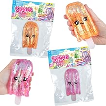 ORB Sugar Swaps Ice Pop Popsicle Squishy Toy 2 Pack - Pink and Orange