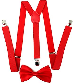 Amazon.com: Premium Quality 1 Inch Suspender & 4.5 Inch Bowtie