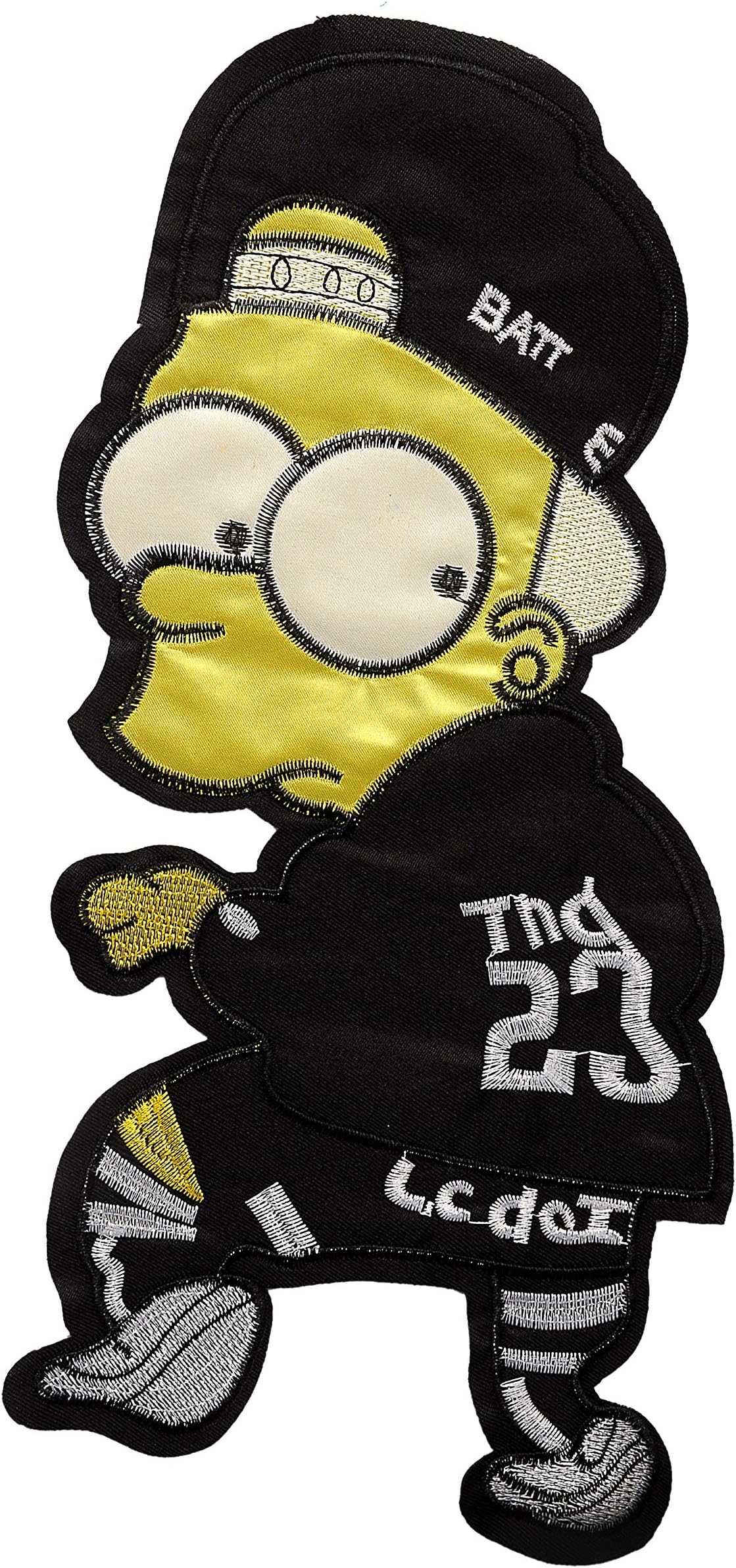 Unisex Sew on Embroidered Biker Patch for Clothing (Simpson HD - Very Thin Medium Quality)