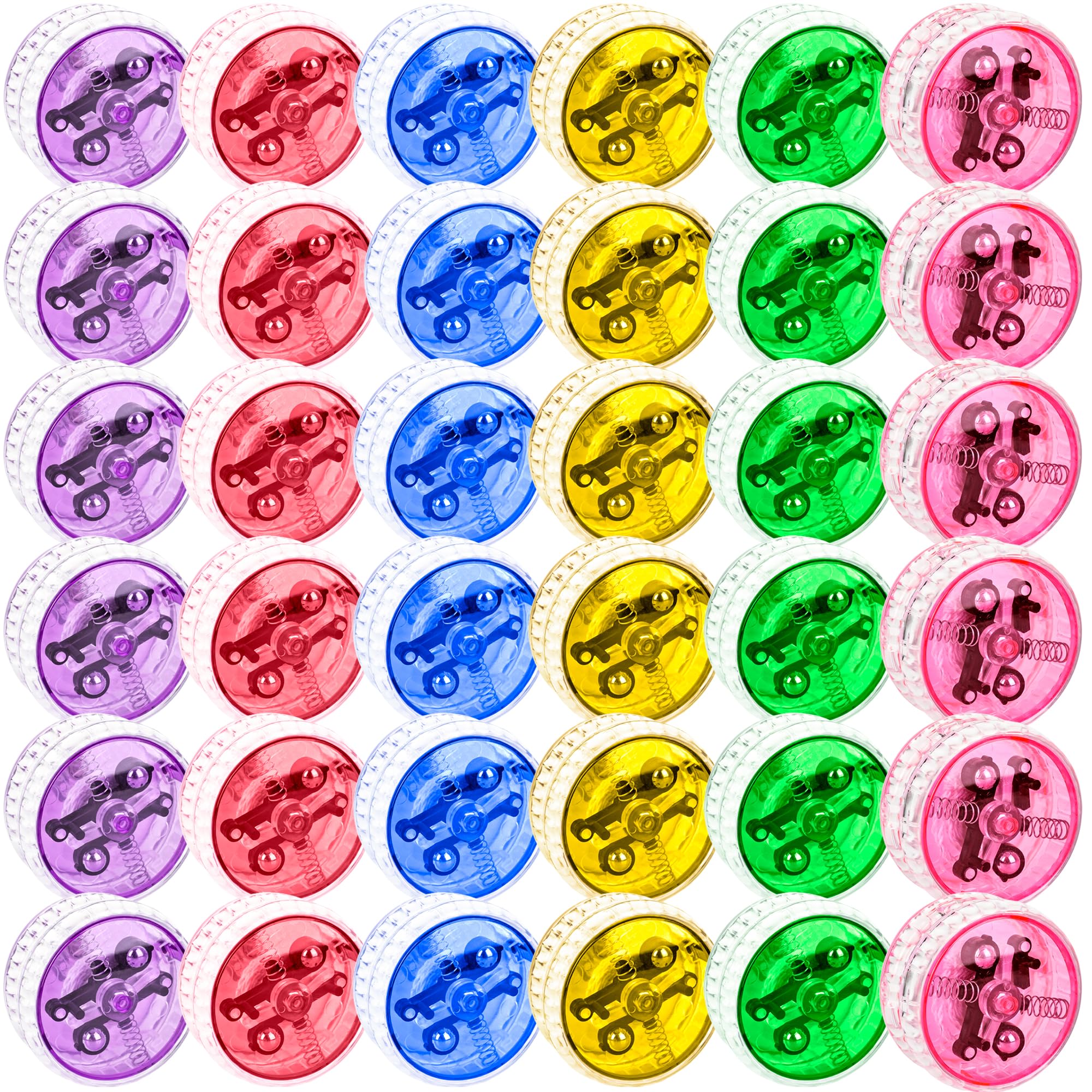 36 Pack Led Light up Yo Yo Bulk Light up Responsive Ball Colorful Beginner Yo Yo Ball for Kids Birthday Party Goodie Bag Fillers Classroom Rewards, 6 Colors