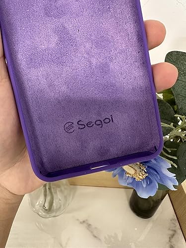 Miniatura 7 de E Segoi Moto G Power 2021 - Funda de goma de gel de silicona líquida a prueba de golpes, cojín de forro de tela de microfibra suave compatible con