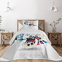 Vista 12 de Lunarable - Cubrecama multicolor disponible en tres tamaños