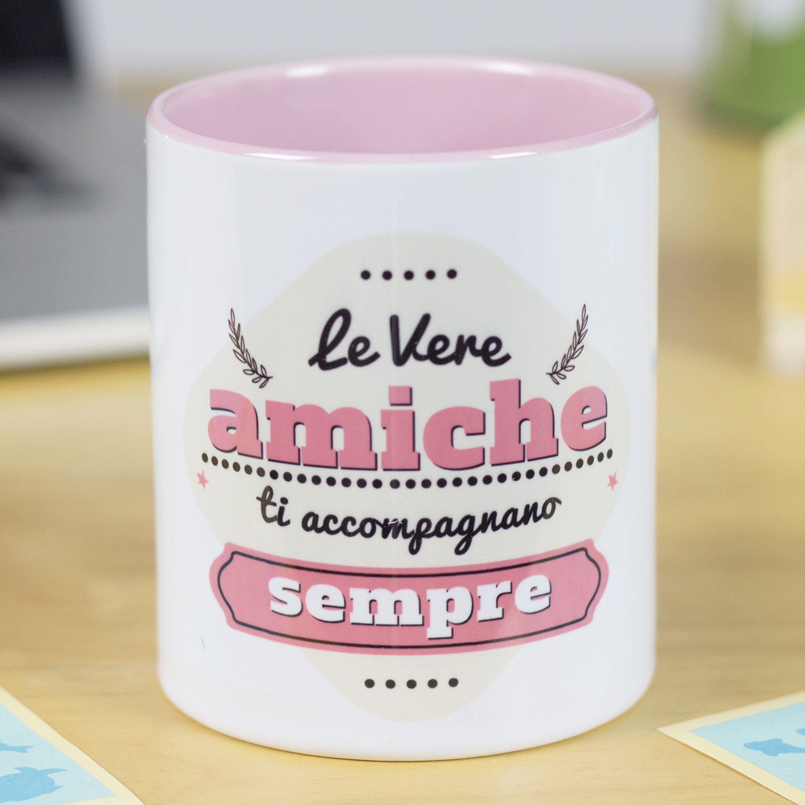La Mente E Meravigliosa Tazza Con Frase E Disegno Divertente Le Vere Amiche Ti Accompagnano Sempre Regalo Per Un Amica Amazon De Kuche Haushalt