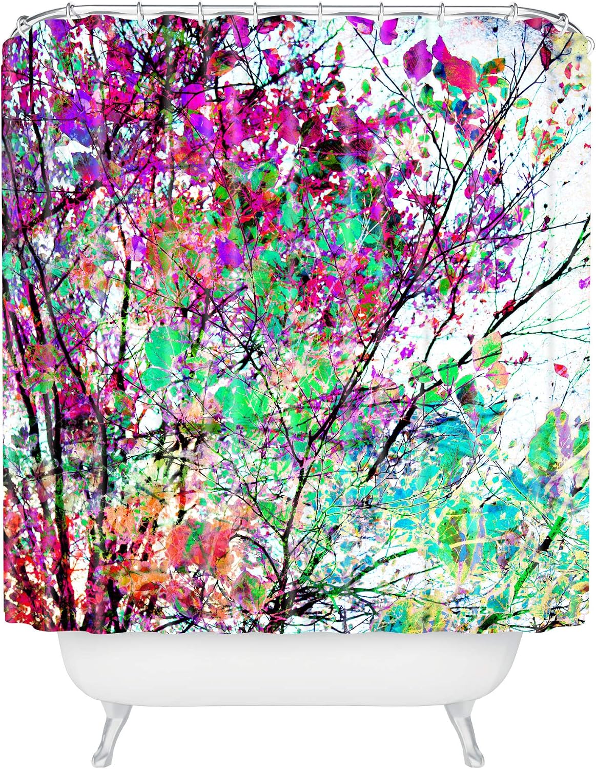Deny Designs Mareike Boehmer Autumn 10 X Shower Curtain, 72x69, Purple