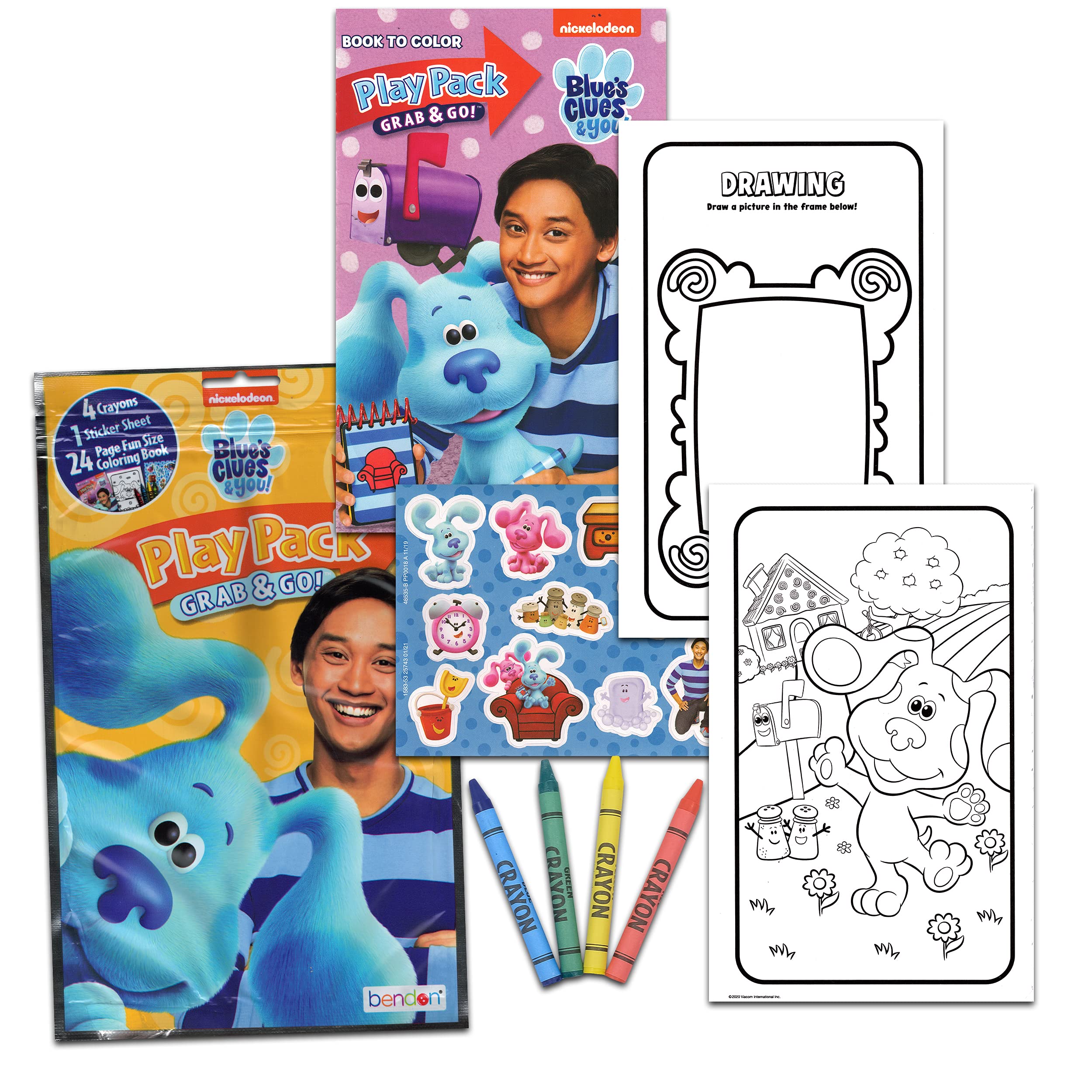 Blue's Clues Backpack Lunch Box Set For Kids 5 Pc Bundle With Blue's