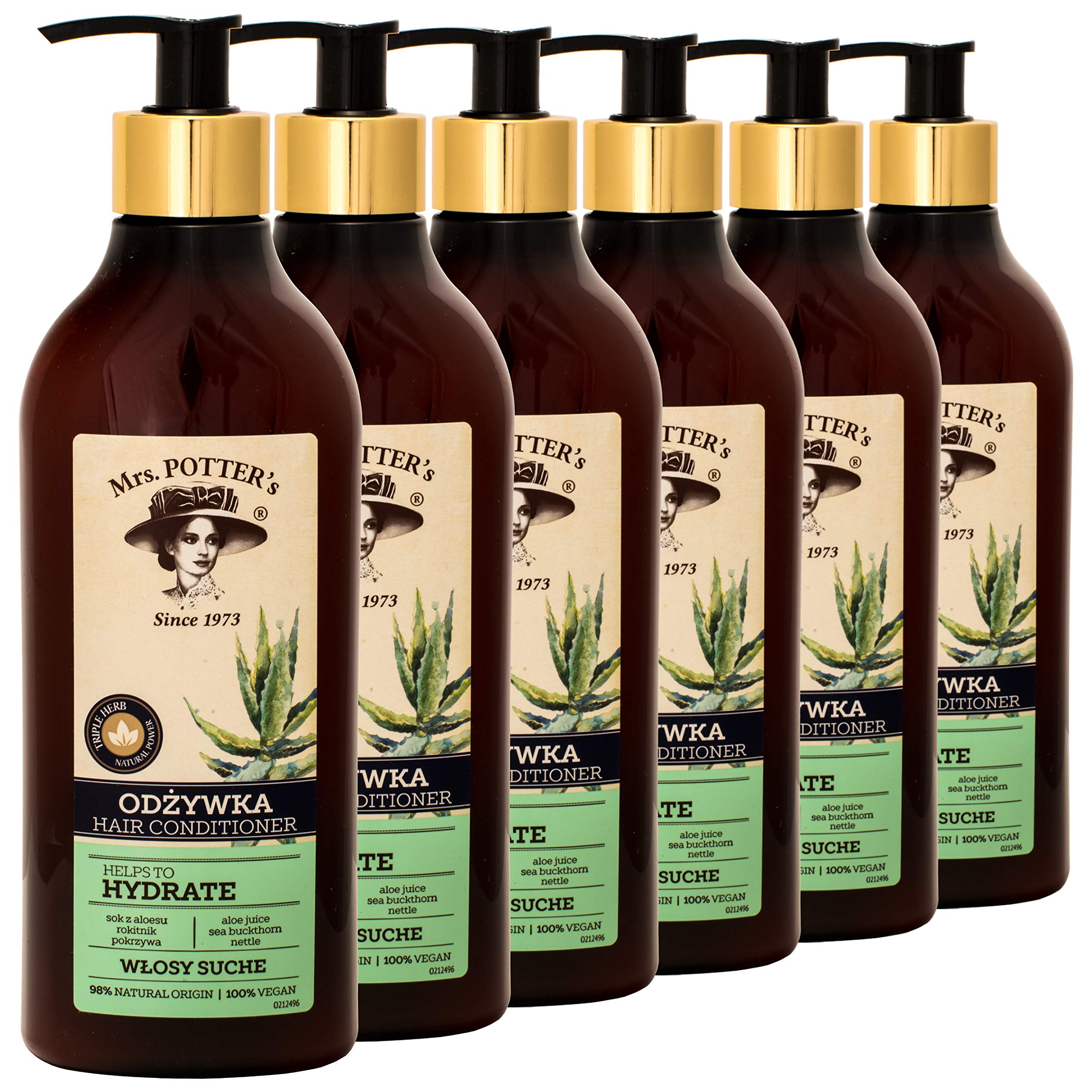 6x Mrs. Potter`s Tripple Herb Hydrate Conditioner 390ml = 6 sztuk w opakowaniu
