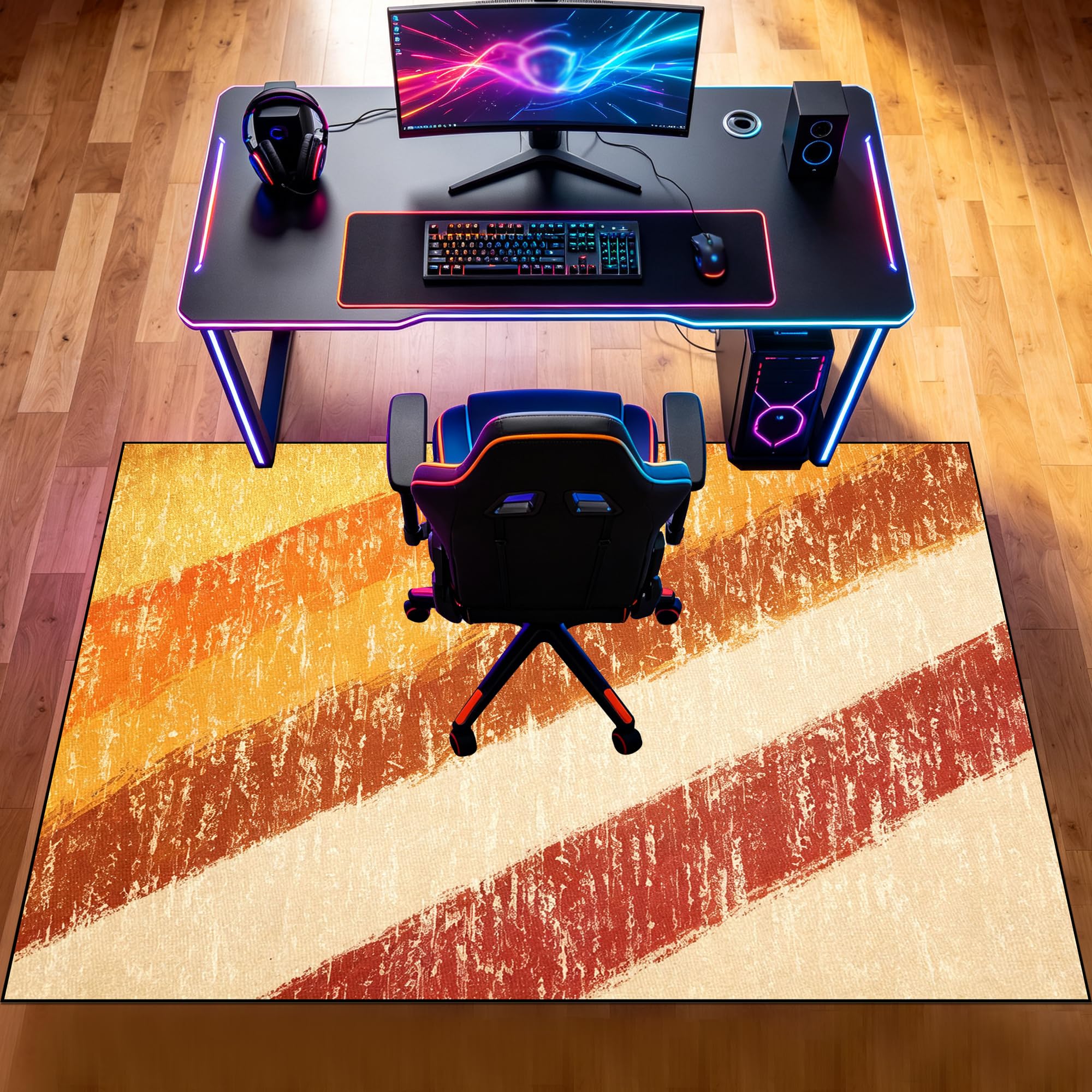 Alfombra para Silla Gaming Alfombrilla para Silla de Oficina Escritorio