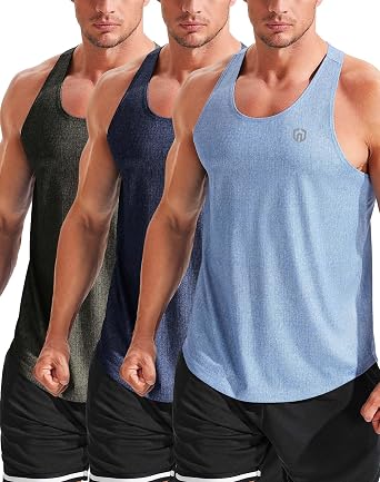 NELEUS Mens Workout Running Tank Top Sleeveless Gym Athletic Shirts