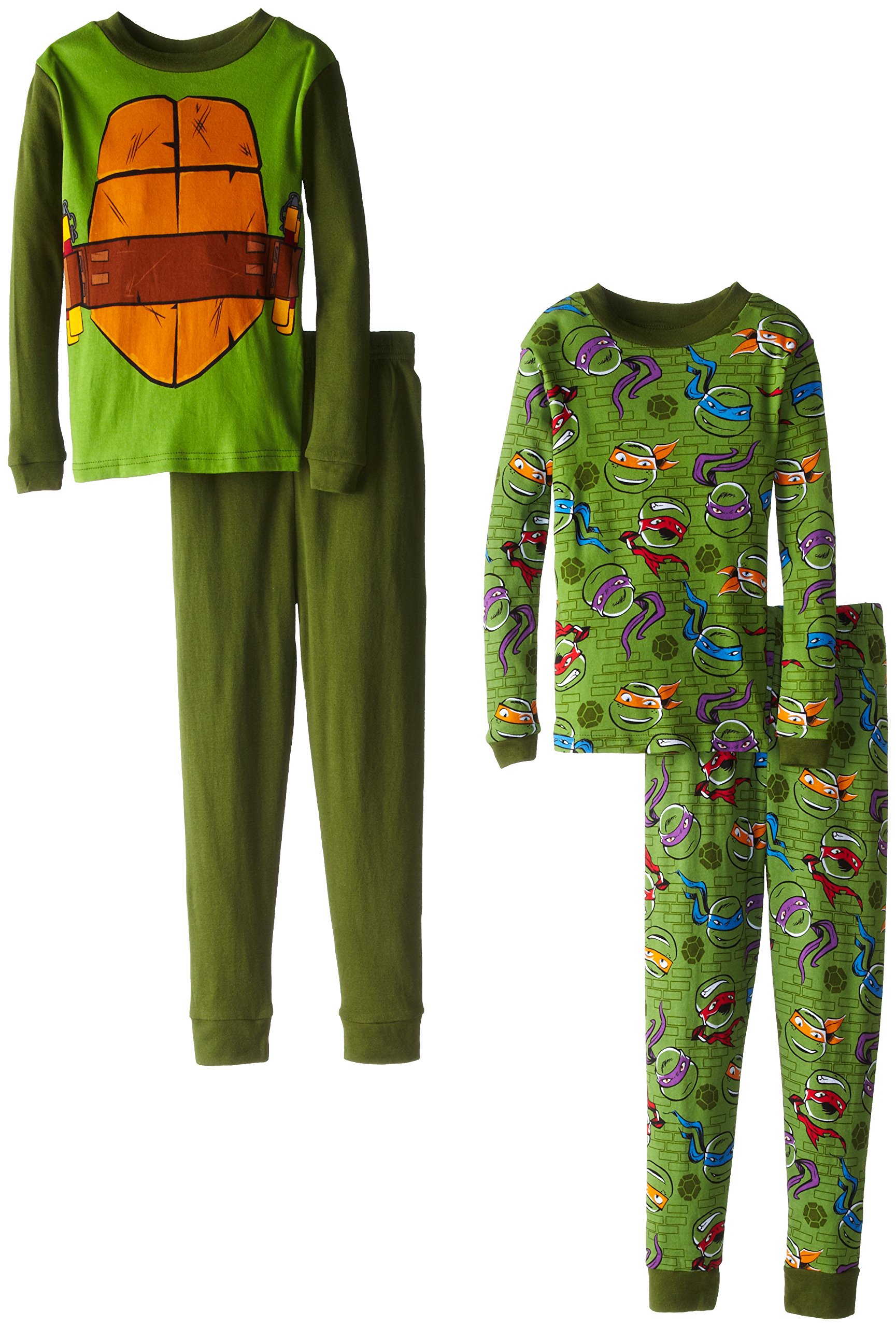 Teenage Mutant Ninja Turtles Little Boys' Michaelangelo Costume 4 Piece Pajama Set