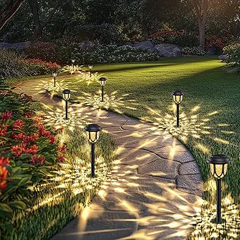 Solar Gartenleuchten Katzenpfoten 4er Set - LED Wegeleuchten Farbwechsel