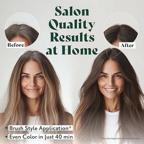 Miniatura 5 de Herbatint Gel permanente para el cabello, castaño 4N, sin alcohol, vegano, 100% cobertura de canas, 4.56 onzas (paquete de 4)