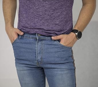 Skylinewears Mens Slim Fit Stretch Jeans Comfy Fashionable Super Flex Denim Skinny Pants