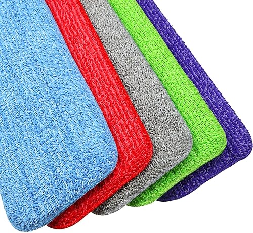 Miniatura 2 de Boao 10 almohadillas reutilizables de microfibra para trapeador, repuesto de cabeza de 16.5 pulgadas, almohadillas de pulverización de revelación de