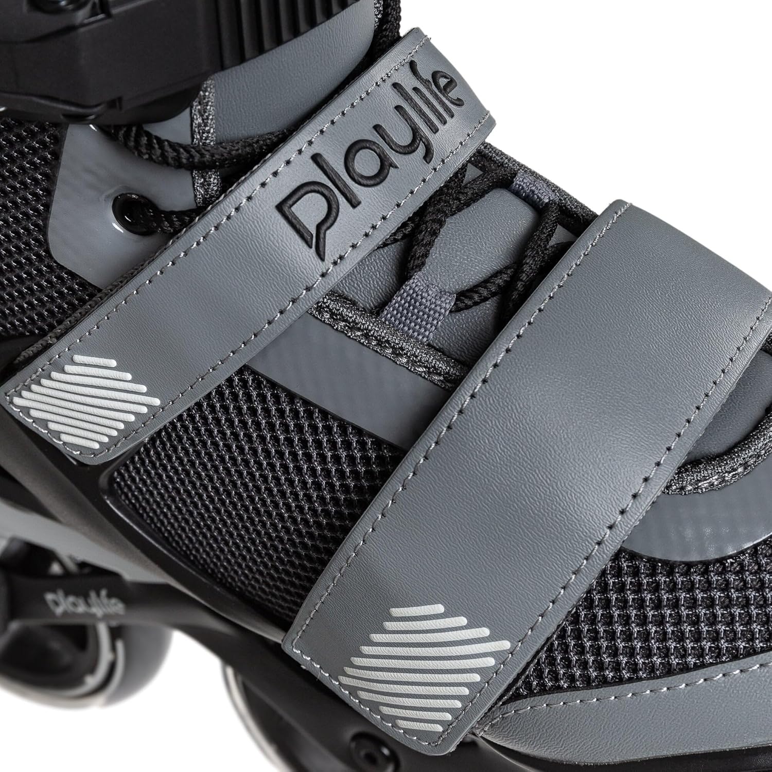 Playlife GT Black Grey 110 Inline Skates Fitness for Men and Women