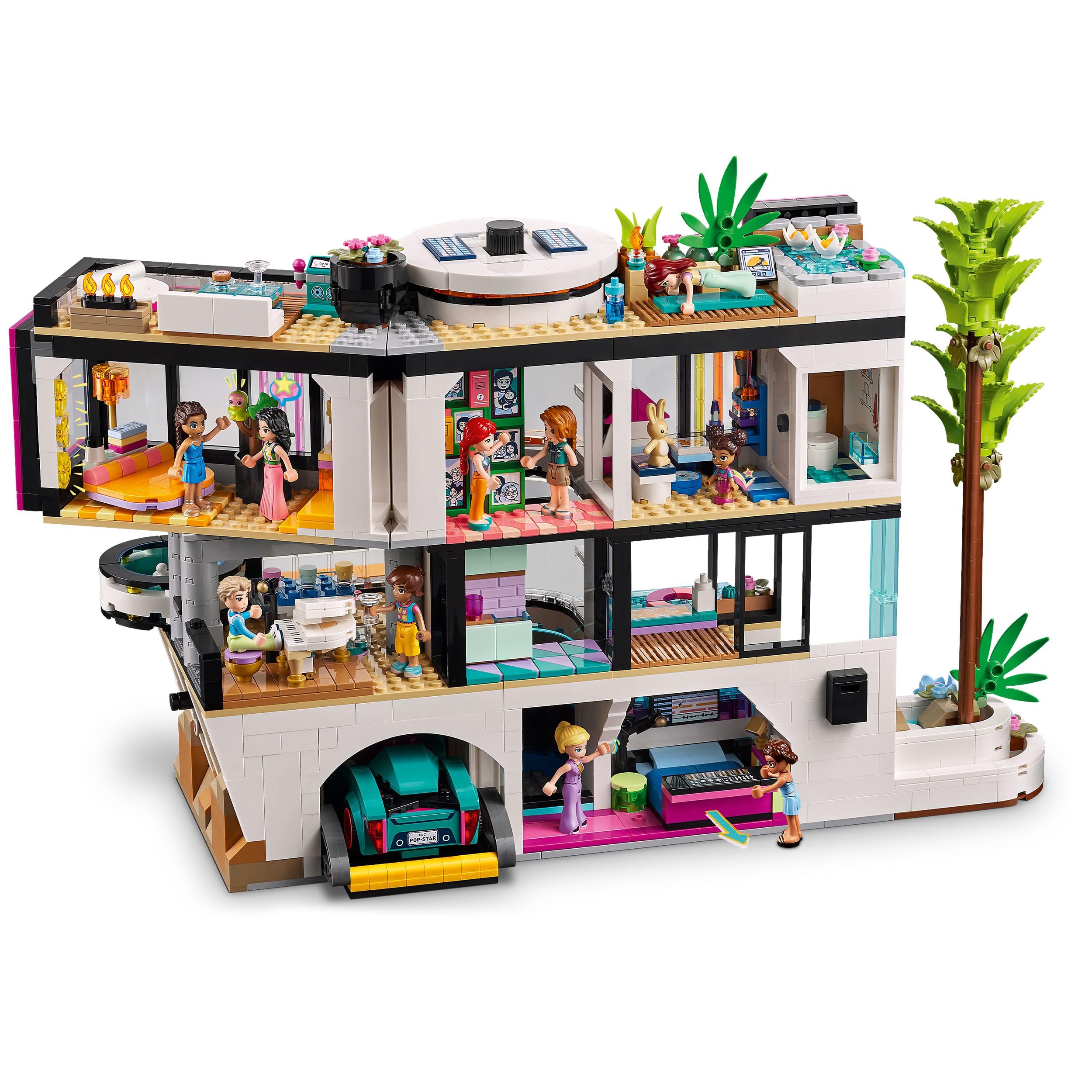 LEGO Friends La Villa Moderna di Andrea, Giochi di Ruolo per Bambine, Bambini e Adolescenti da 14 Anni in su, Casa Delle Bambole Giocattolo da Costruire con Accessori, Regalo di Compleanno 42639