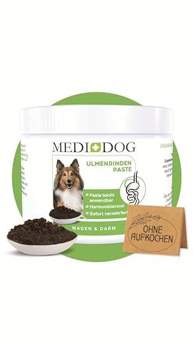 MEDIDOG 500g Premium Ulmenrinden-Paste für Hunde sofort verzehrfertig mit Slippery Elm Bark | unterstützt eine gesunde Verdauung & Normale Kotkonsistenz