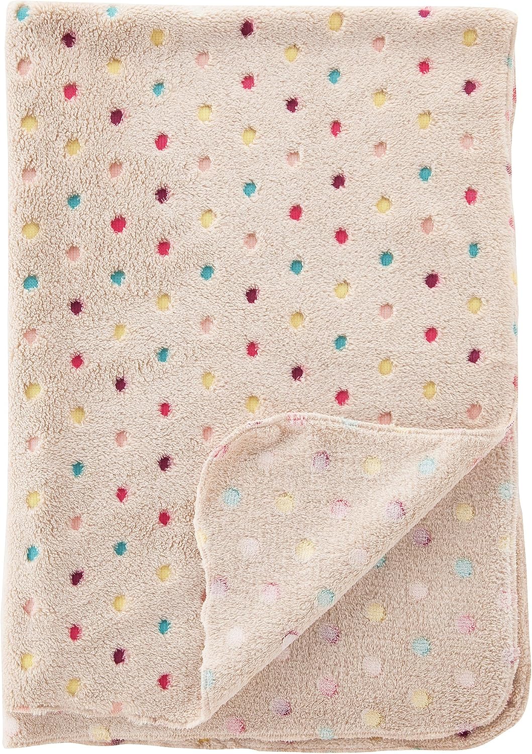 Jusor Dog/cat Soft Blanket Wave Point Coral Fleece Warm Bed Mat Pet Blanket (Light Khaki)