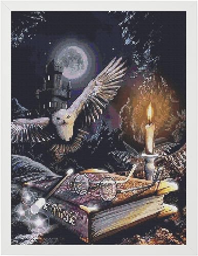 Miniatura 9 de PSCH Kit de pintura de diamante de dragón, kits de pintura de diamante de dragón para adultos, arte de diamante de dragón de taladro completo 5D