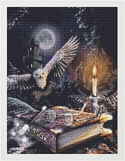 PSCH Diamond Art Kits for Adults-Halloween Diamond Painting Kits for Adults,DIY 5D Full Drill Diamond Art Perfect for Relaxation and Home Wall Decor (Without Frame,12x16 inch)