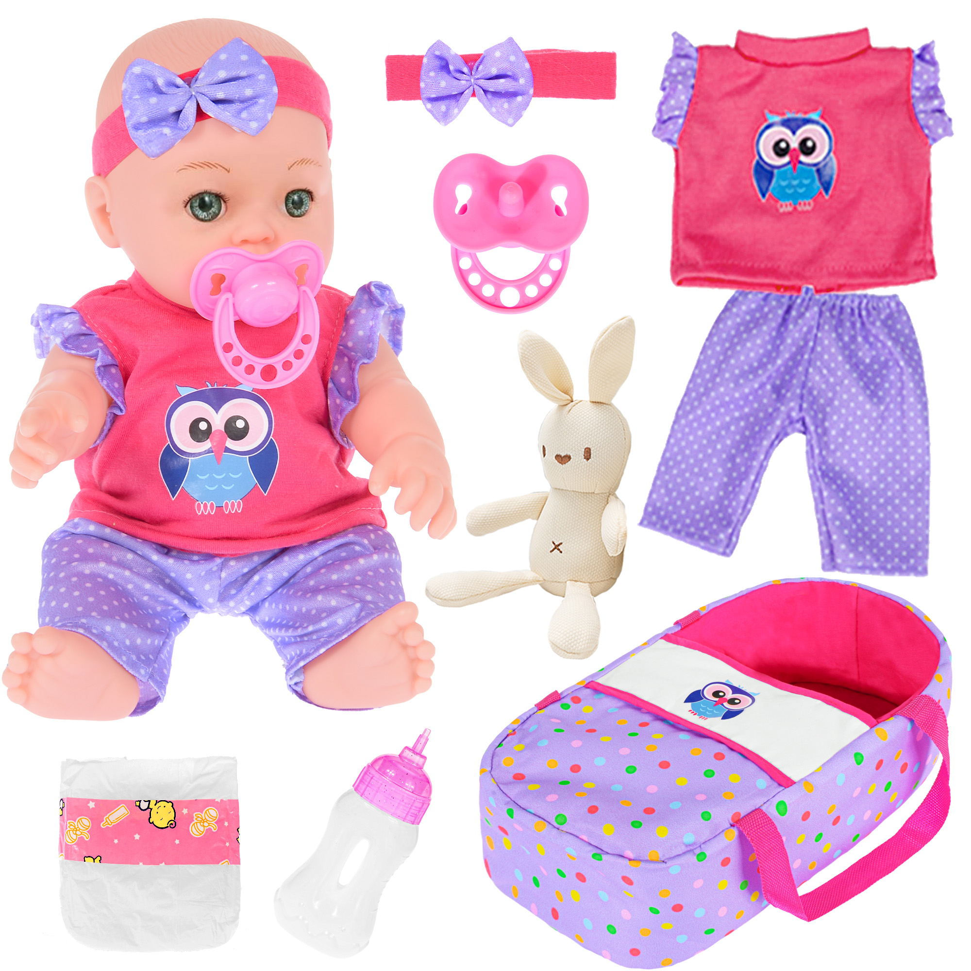 12 inch Baby Doll and Accessories