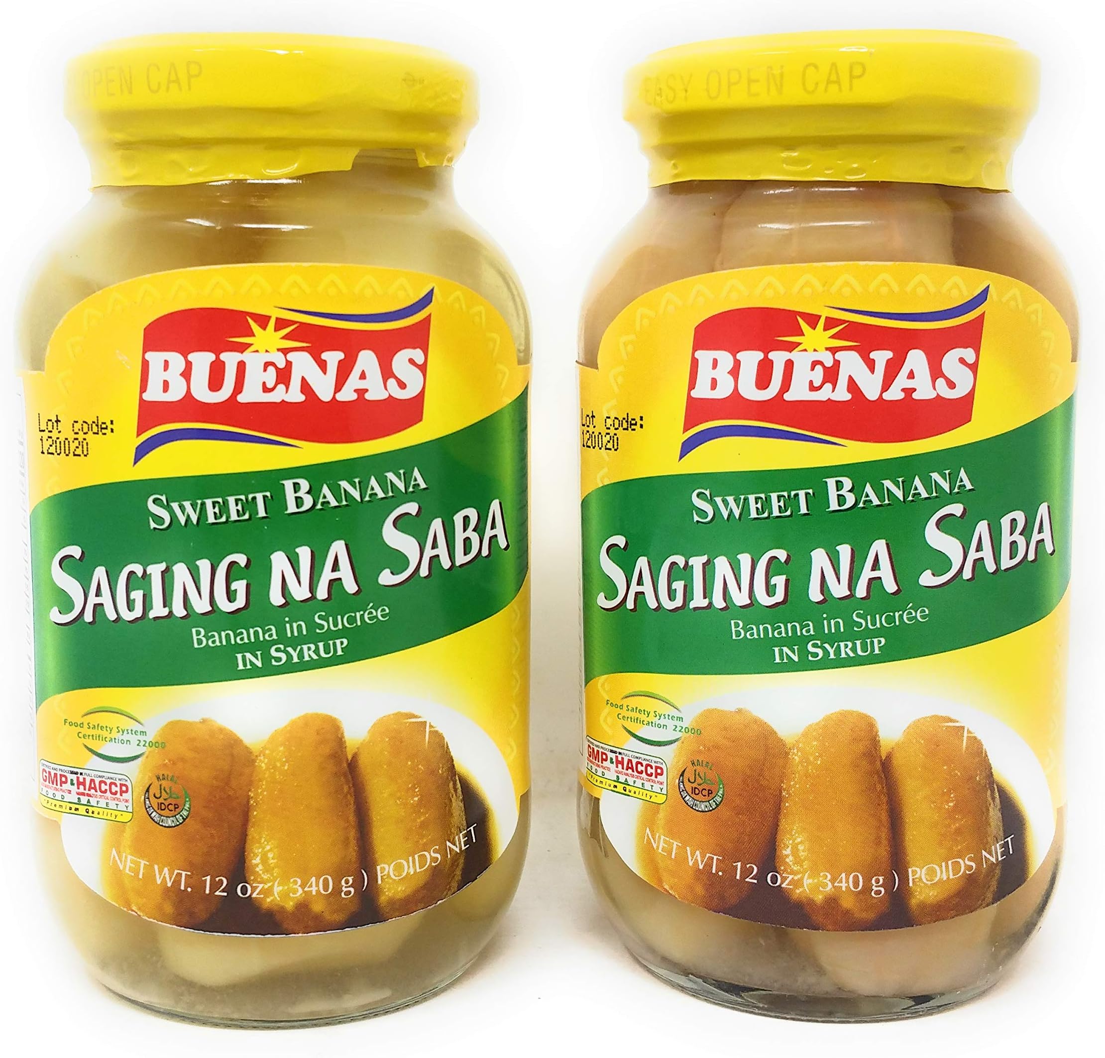 Buenas Beans and Gels in Syrup (Sweet Banana, 2 Pack)