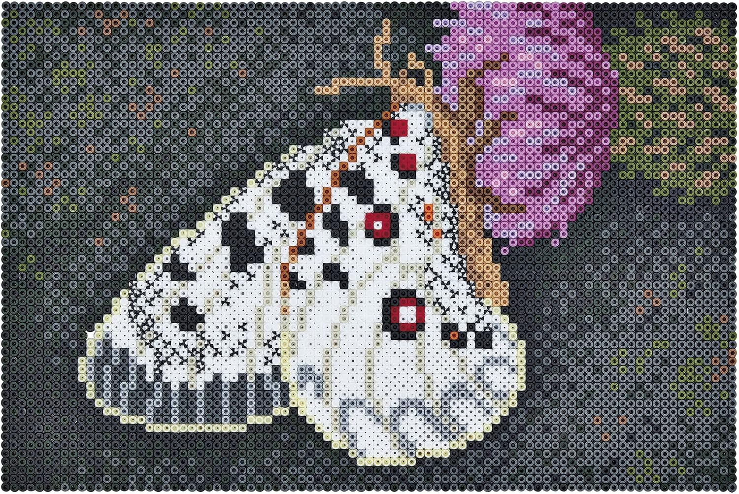 Hama Art 3605 Butterfly Bead Kit, White, Grey, Brown, Black, Pink, Green, Large - Image 4
