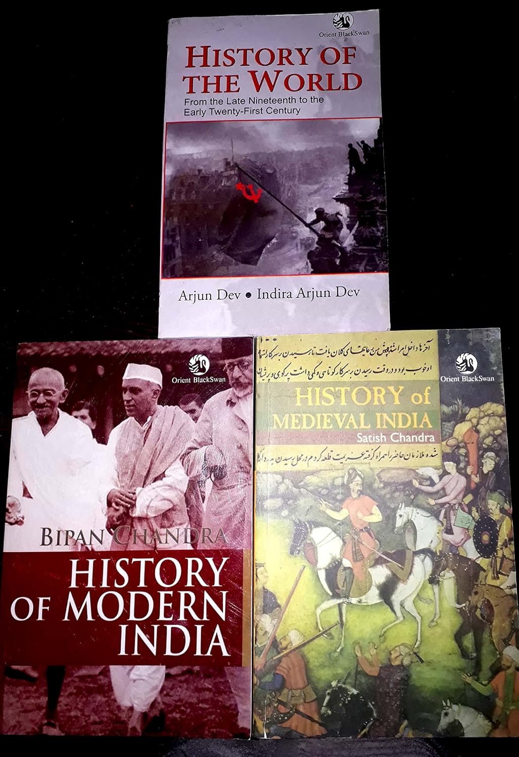 History of medieval india by Satish Chandra & History of Modern India