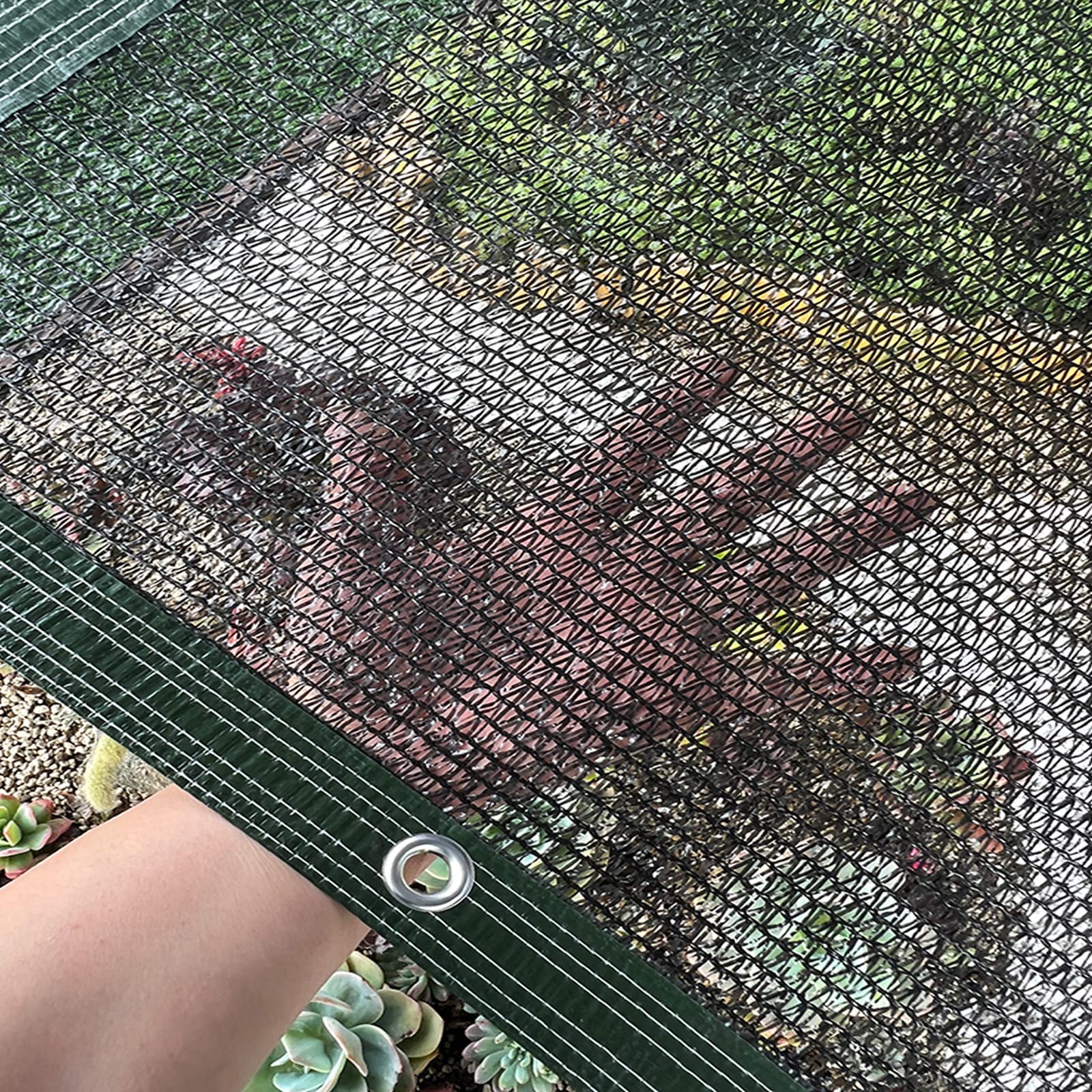 Telo da giardinaggio leggero e traspirante con corda personalizzabile per piante da serra e terrazza, 8 x 12 m / 26.2x39.4ft, ideale per uso in giardino