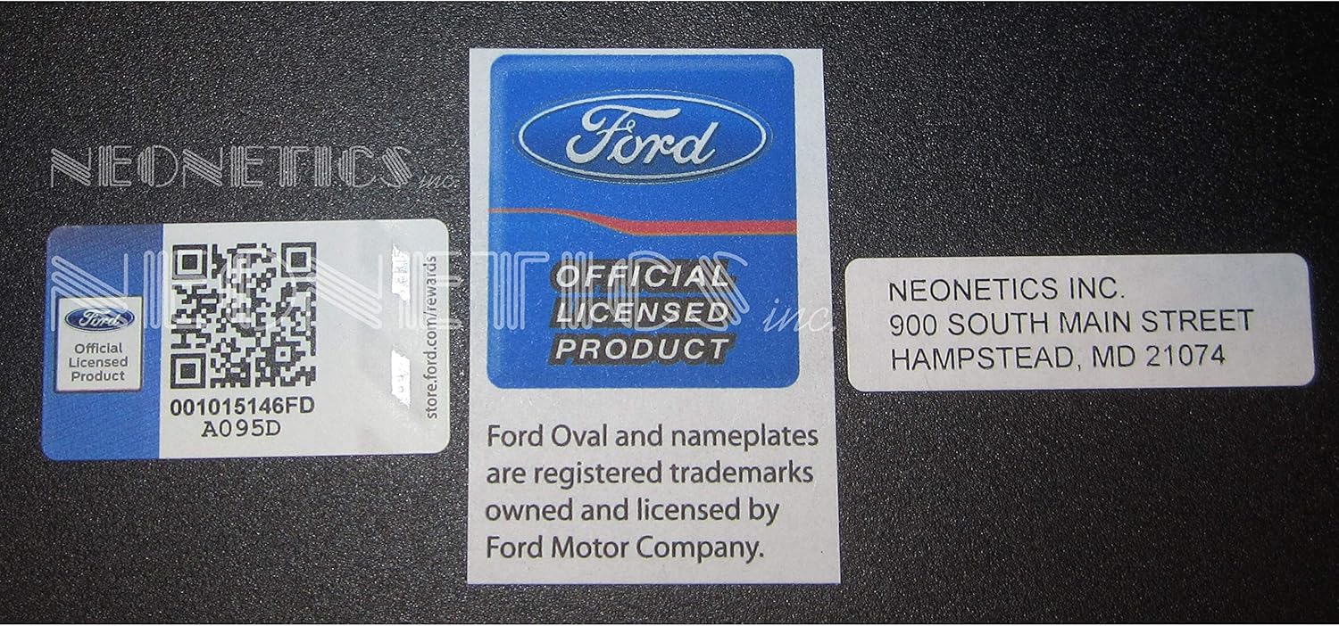 Ford OLP Shelby Cobra Mustang Blue Neon Clock 15 Inch Diameter with Chrome Finish Rim – 8SHLBY