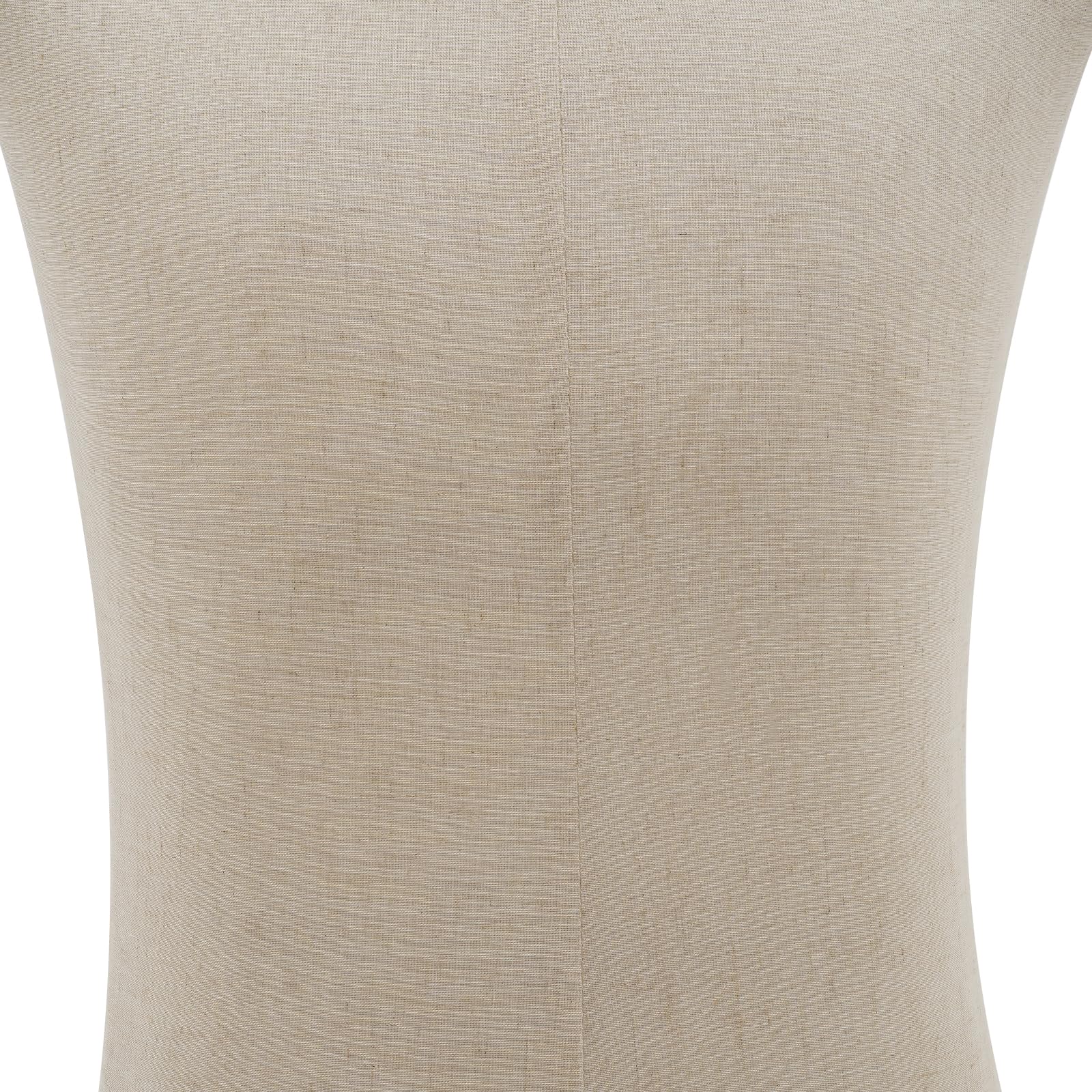 Mannequin de couture pour homme - Hauteur réglable de 150 à 180 cm - Buste de mannequin - Présentoir pour vêtements et vêtements - Beige - Lin fin - Taille M
