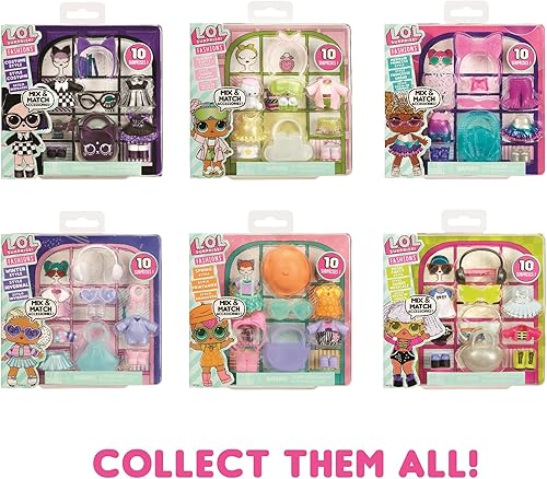 Miniatura 6 de LOL Surprise Fashion Packs estilo invierno  6 estilos únicos cada uno con (3) trajes, (2) pares de zapatos, (4) accesorios  Mezcla y combina estilos