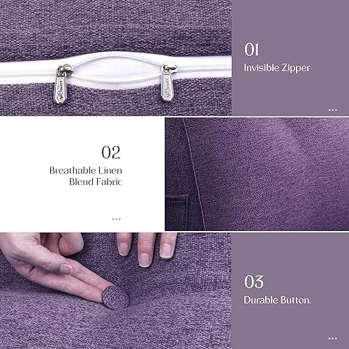 Miniatura 5 de Almohada de cuña triangular para cabecero de cama, almohada de cuña para cama de descanso, almohada de lectura, relleno de hueco, cojín de espalda