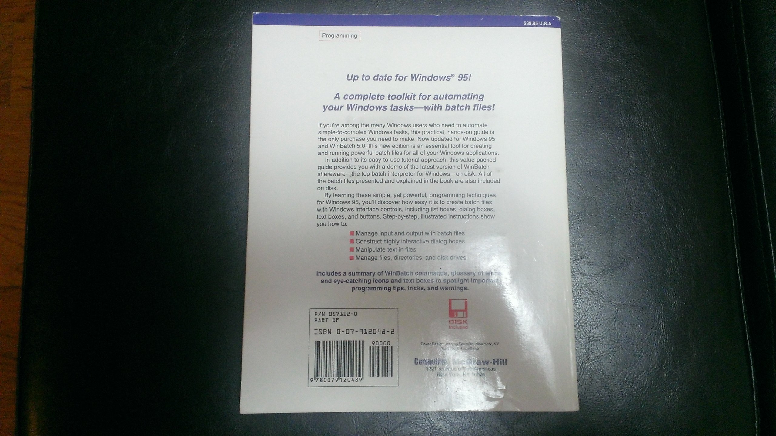 Windows Batch File Programming/Book and Disk