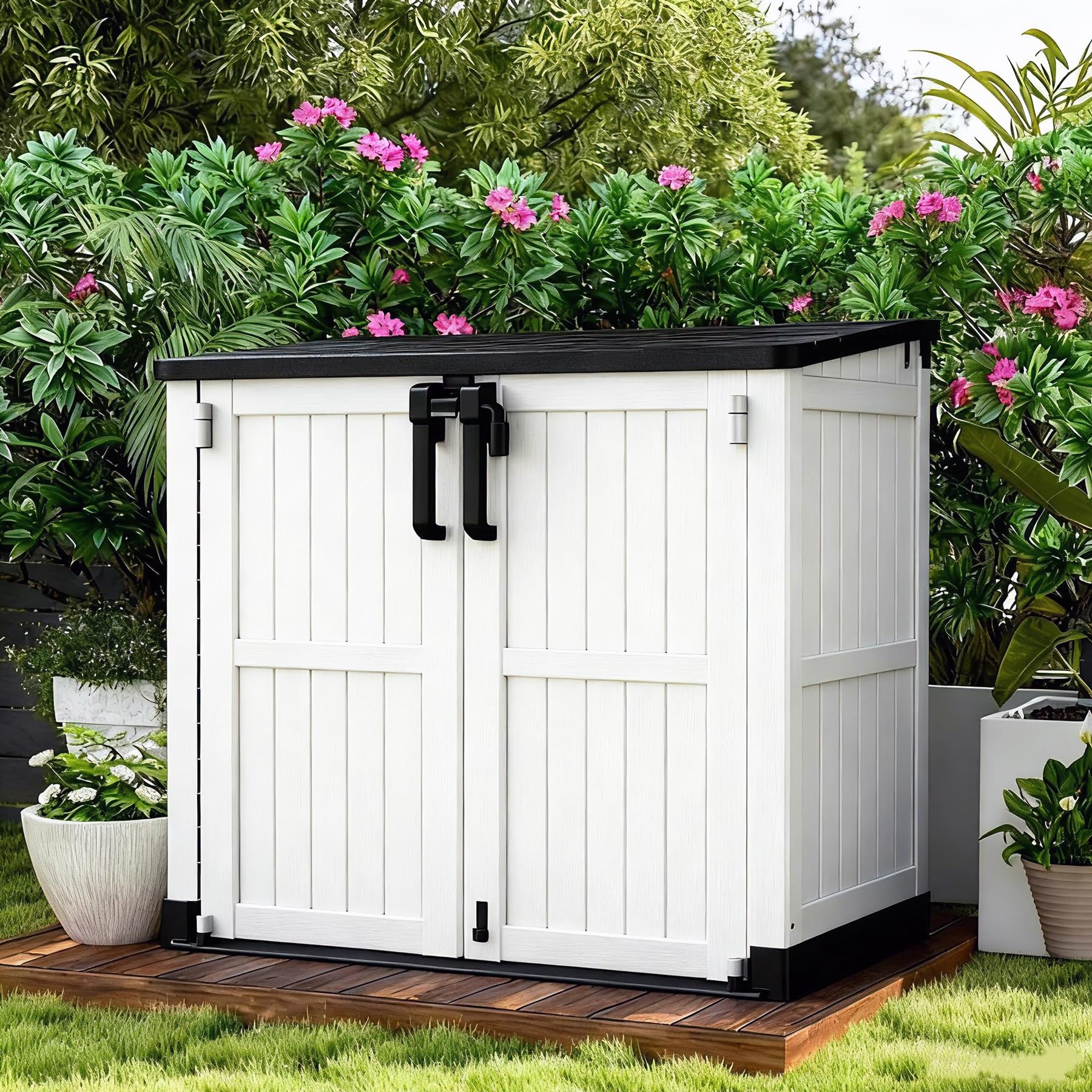 Amazon.com : LHBcraft Outdoor Storage Cabinet 36 Cu Ft with