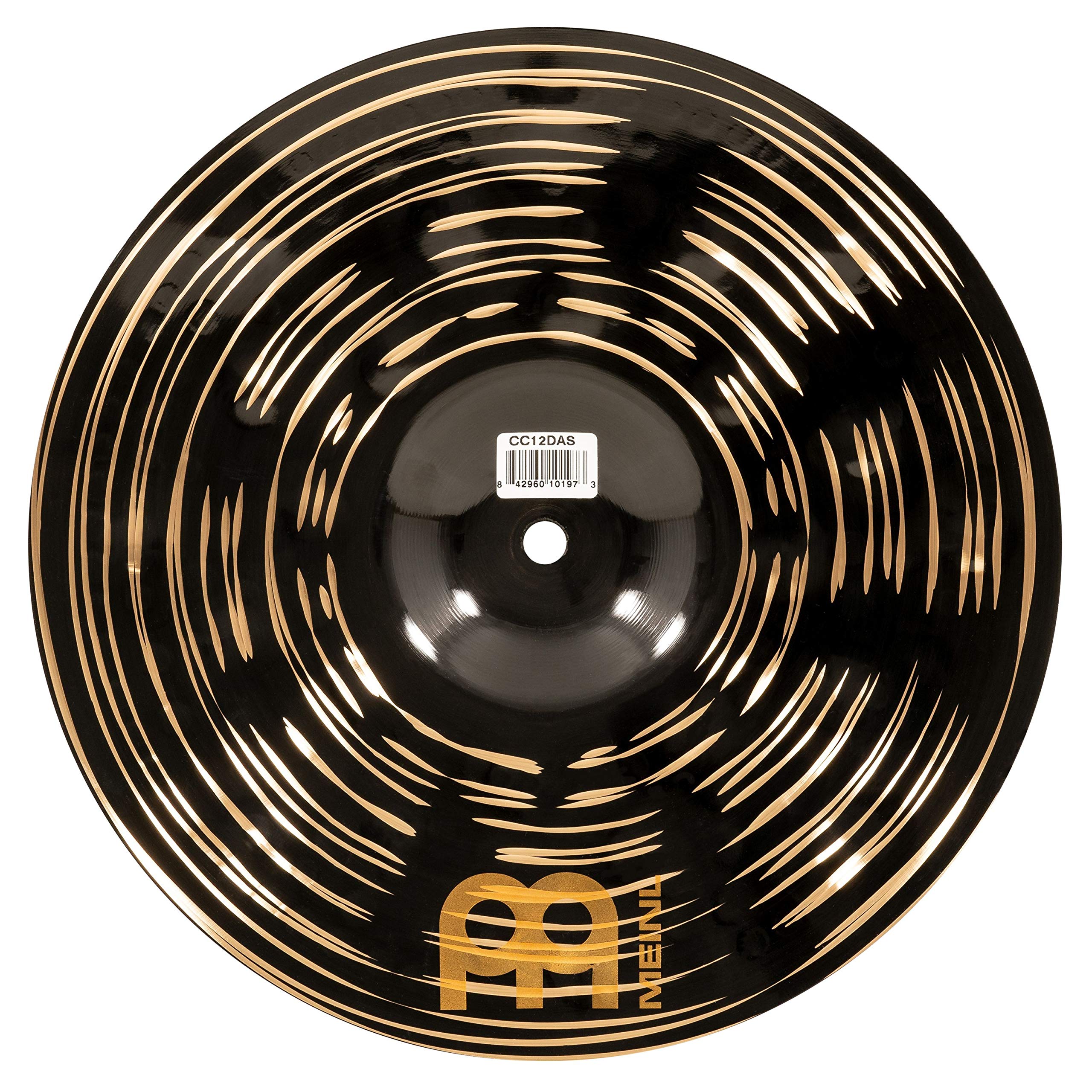 Meinl Cymbals Classics Custom Dark Piatto Splash 12 pollici (30,48cm) per Batteria - Bronzo B12, Finitura Scura, Prodotto in Germania (CC12DAS)