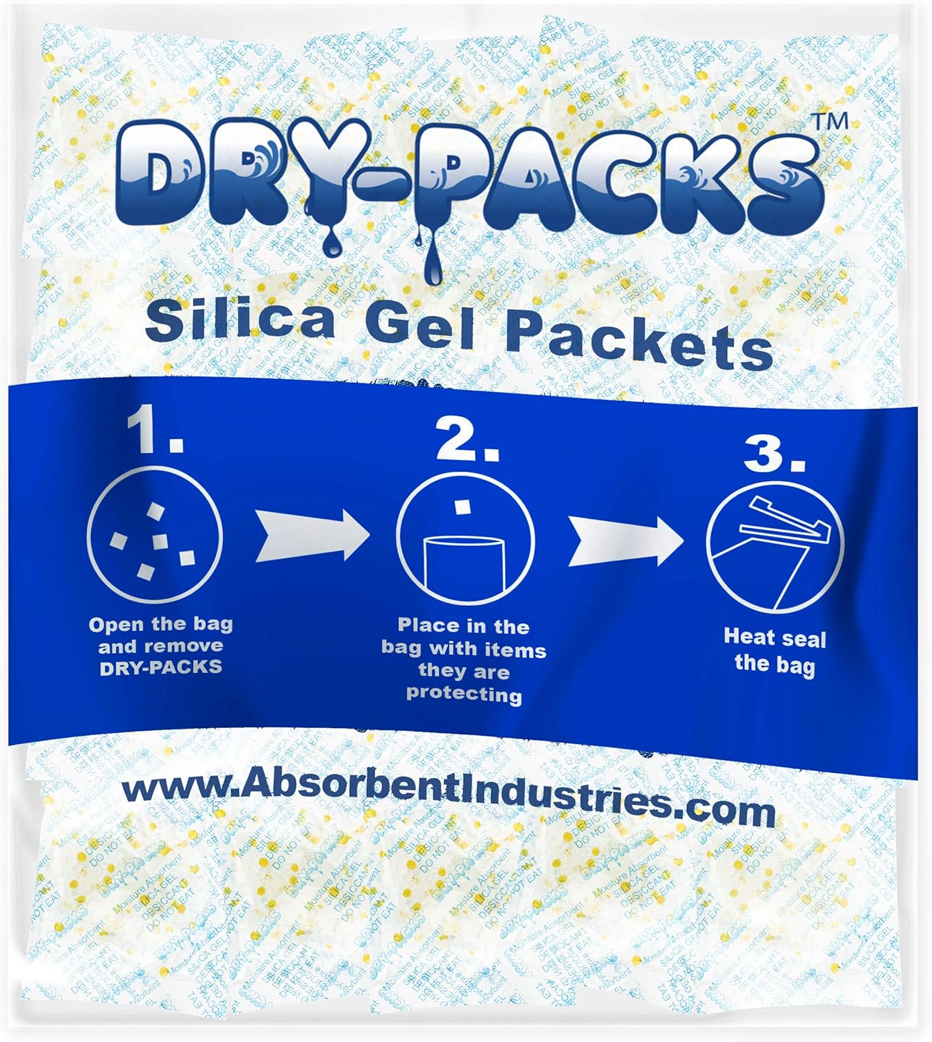 14 Gram Indicating Silica Gel Packet, Pack of 25