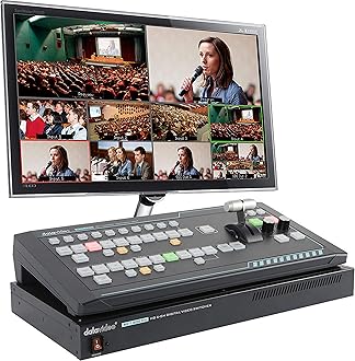 Datavideo SE-1200MU 6 Input HDMI Switcher with RMC-260 Controller for Camera, Personal Computer, Monitor, Television