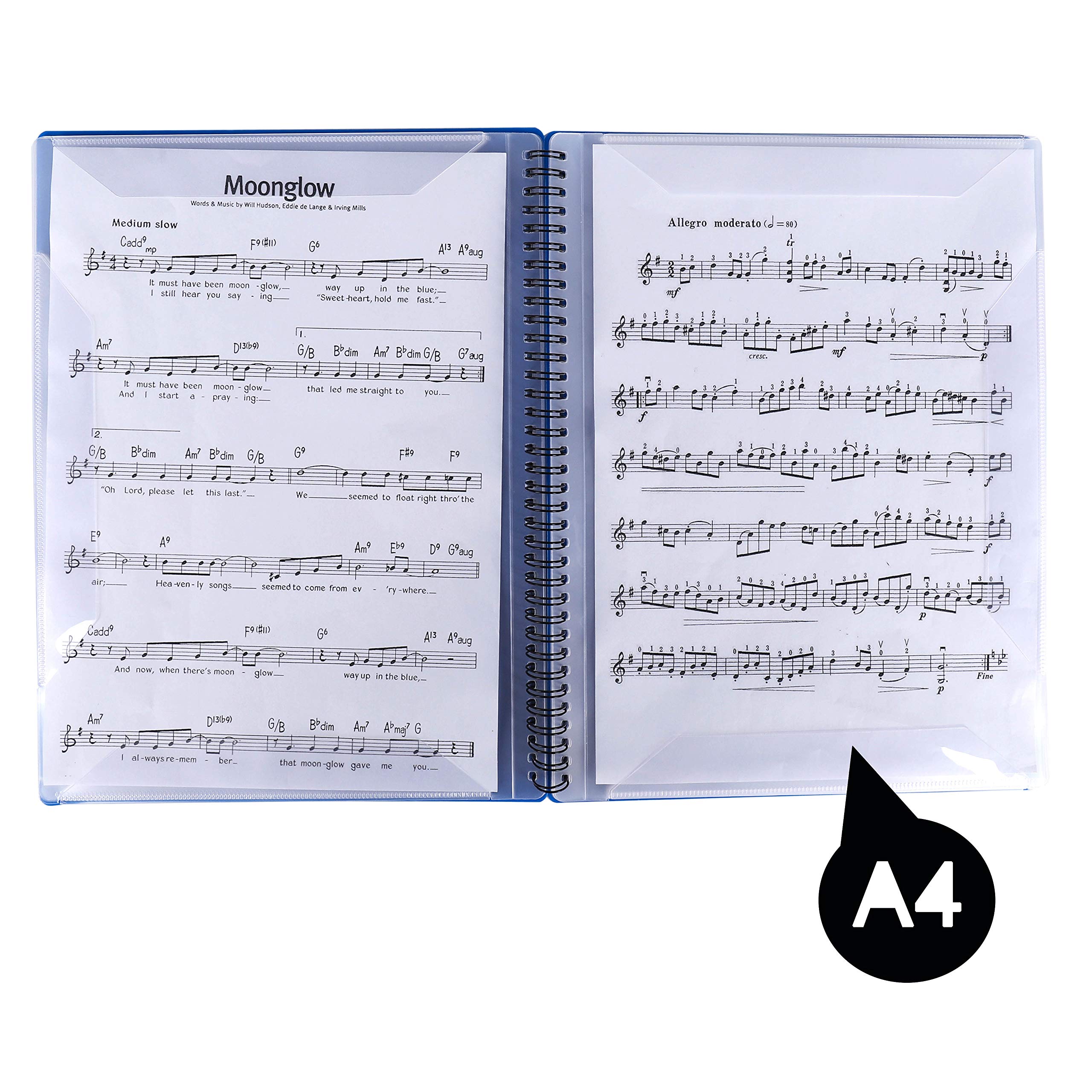 Cartella Spartiti Musicali Bnineteenteam - Portafogli Per Pianoforte, Leggera E Trasparente, Per Musicisti