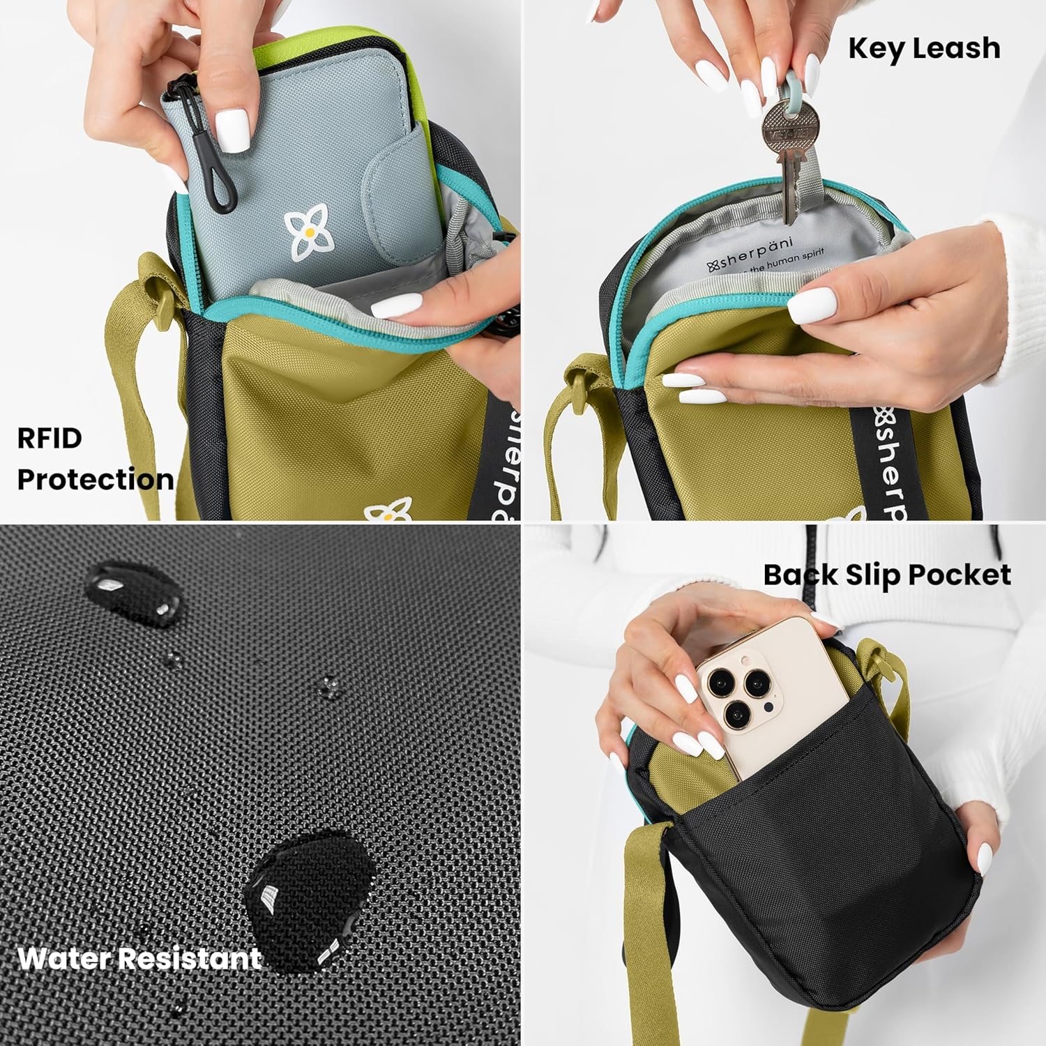 Sherpani Rogue, Mini Crossbody Bag, Lightweight Shoulder Bag, Cross Body Purse, Crossbody Bags, Unisex Travel Gift