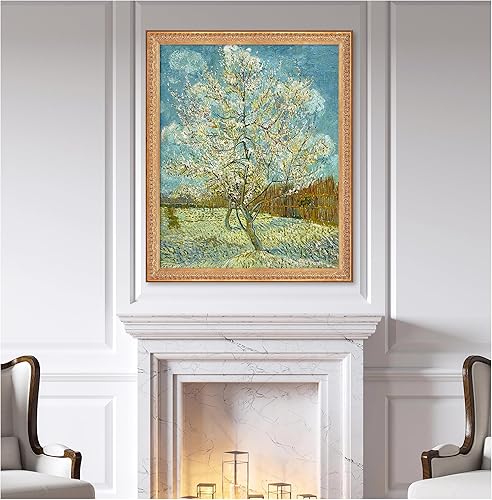 Miniatura 1293 de A&T ARTWORK The Starry Night de Vincent Van Gogh. Tamaño del marco: 36 x 30 pulgadas, tamaño de la imagen: 30 x 24 pulgadas, reproducciones clásicas