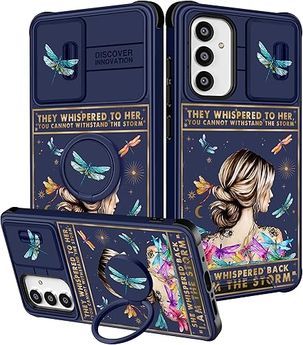 Funda para teléfono Samsung Galaxy A54 5G 2 en 1 para mujeres y niñas, bonita funda femenina bonita estética kawaii, diseño único con funda para