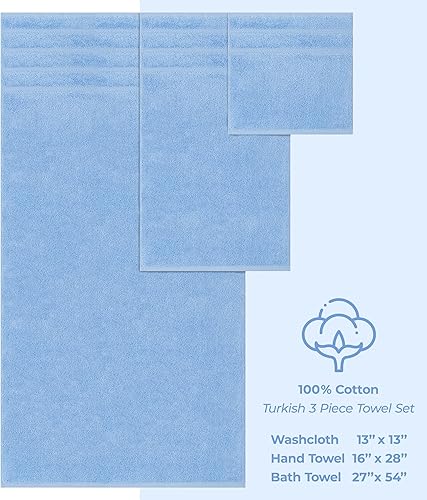 Miniatura 249 de American Soft Linen - Juego de 4 toallas de baño, 100% de algodón turco de 27 x 54 pulgadas, toallas de baño extragrandes, toallas para ducha