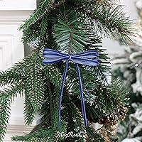 Vista 8 de MAYREEL Cinta de terciopelo azul marino de 18 de pulgada, fina cinta vintage azul marino para invitaciones de boda, manualidades, envoltura